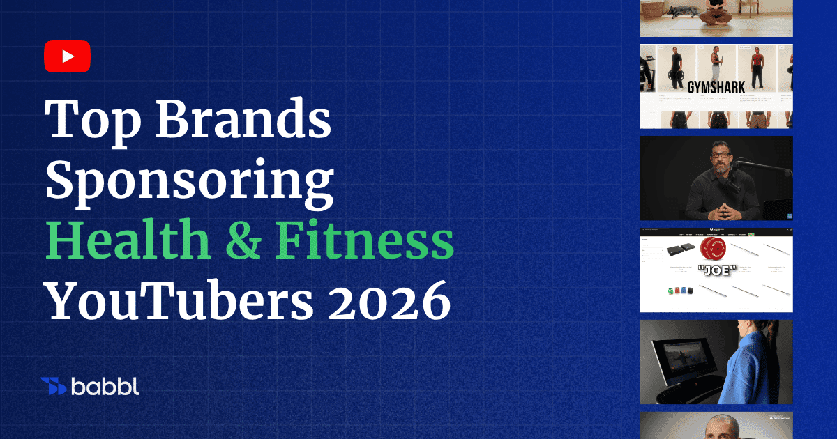 Who Sponsors Fitness YouTubers? 51+ Brands, Ranked (2026 Data)