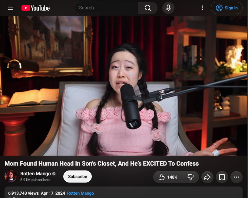 Rotten Mango, April 17, 2024: one Quince read, 6.9M views, more than Quince's prior 89 reads combined