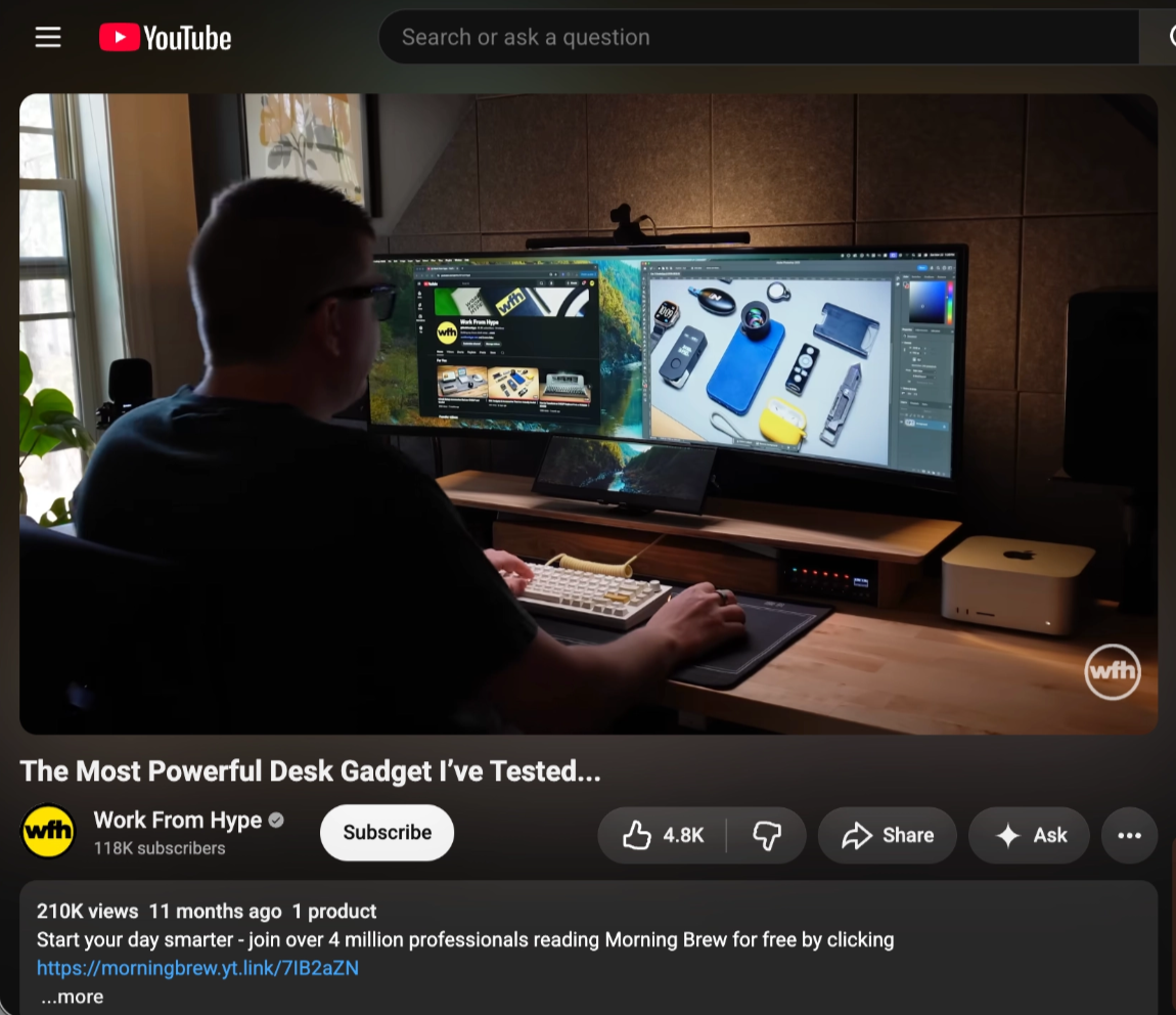 Work From Hype, typical views over recent videos