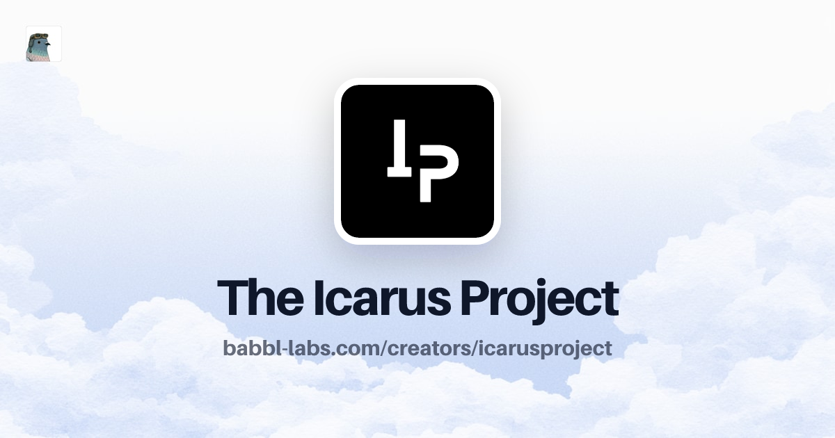The Icarus Project, Creator Profile on Scout