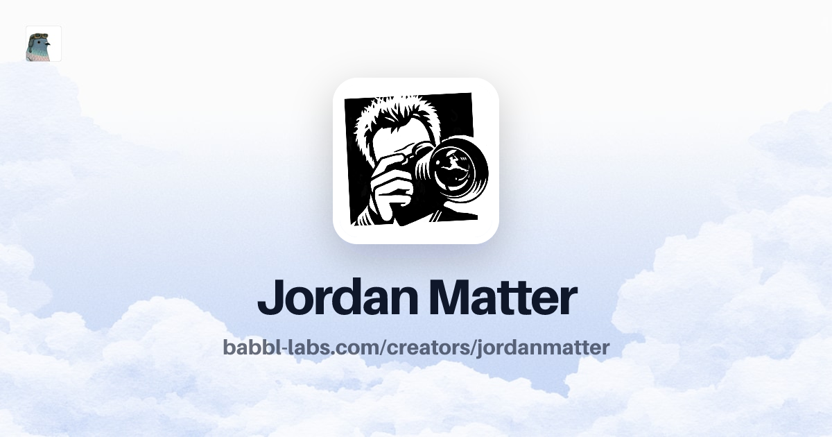 Jordan Matter, Creator Profile on Scout