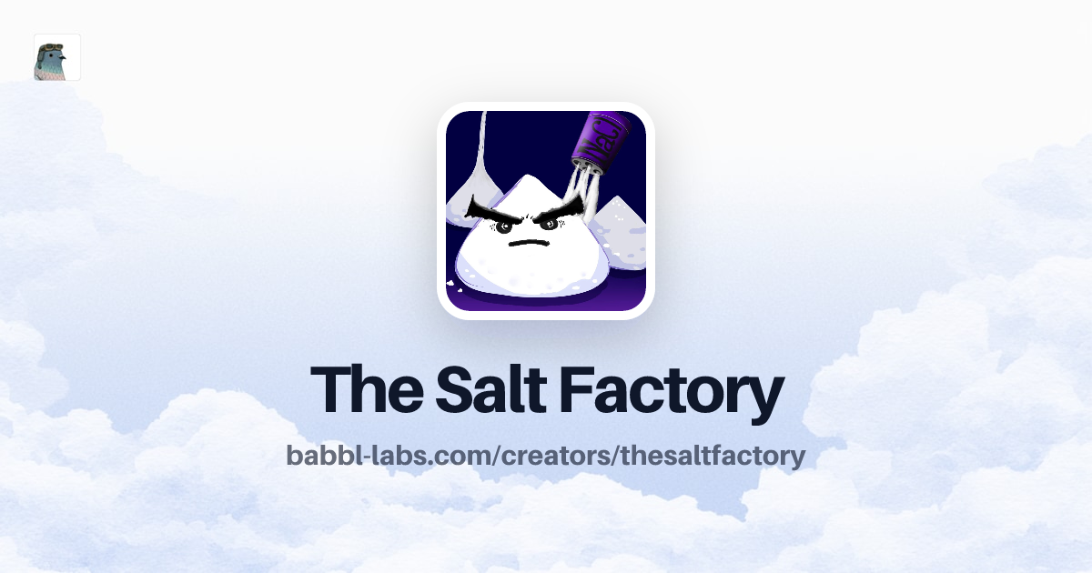 The Salt Factory, Creator Profile on Scout
